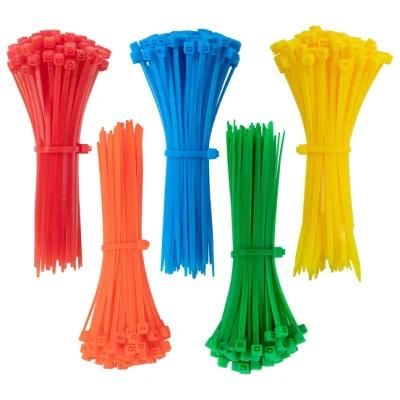 Pack of 500 Cable Ties Colourful 100mm X 2.5 mm Coloured Cable Ties Set Adjustable UV Resistant Heat Resistant for Cable Management Gardening
