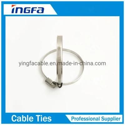 304 Metal Stainless Steel Hose Clamps with Screws