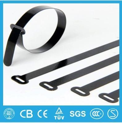 Self Locking PVC/Polyester Coated Stainless Steel Ss Metal Cable Tie
