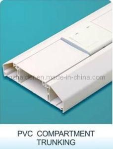 PVC Compartment Trunking, 3 Clips Plastic Cable Trunking