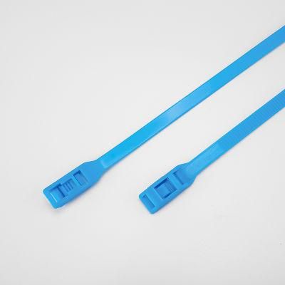 Sky Blue Releasable Cable Ties 8.0*350mm