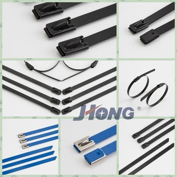 Black Stainless Steel Self-Locking Cable Ties