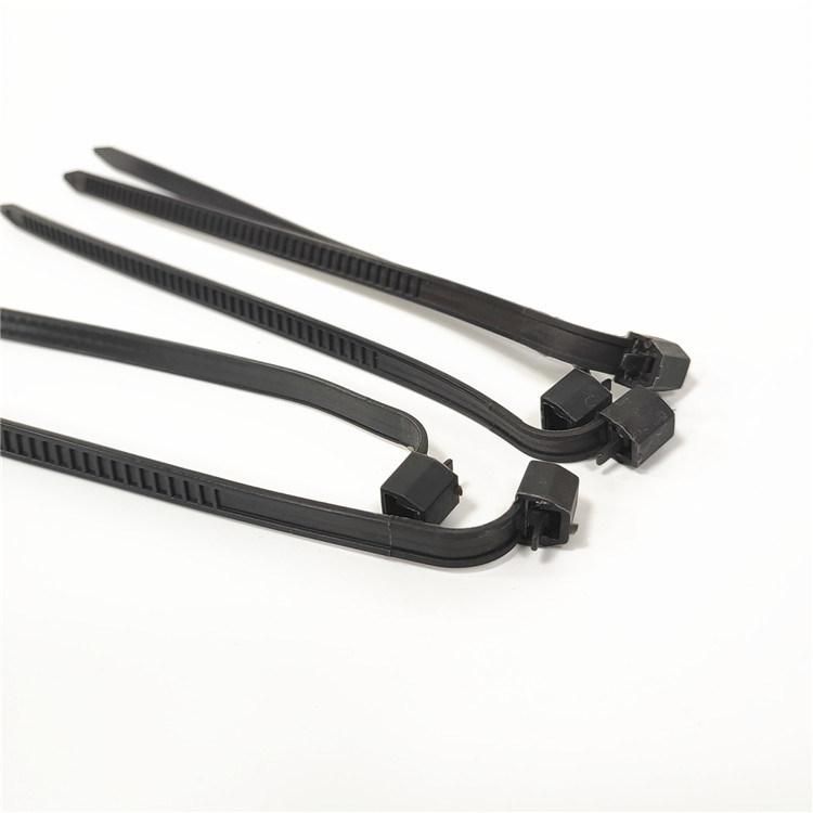 200mm 250mm Black Releaseable Nylon Cable Ties for Wires