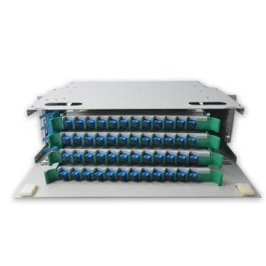 Cold-Roll Steel 48 Core Su Fiber Optic Patch Panel ODF with Splice Tary 48 Port Optical Distribution Frame