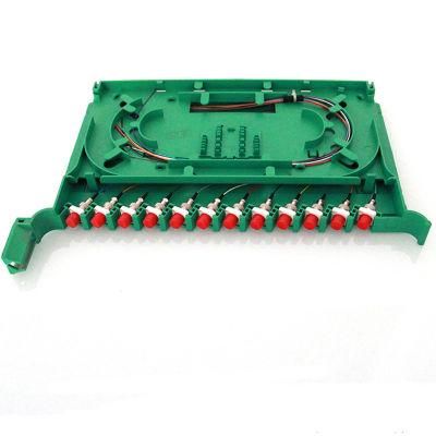 High Quality Telecom 24 Port ODF 19 Inch Rack Mount Fiber Optic Splice Tray with FC Interface for Distribution Frame