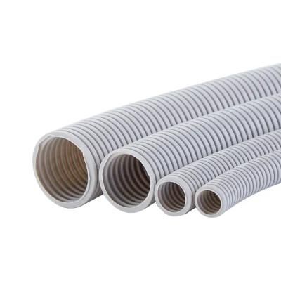 40mm Grey Orange Flexible Corrugated Conduit Pipe Flexible PVC Pipe