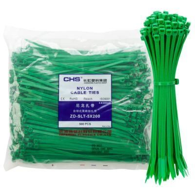Green 8&quot; Cable Ties Chs Brand, Self-Locking Nylon Cable Ties Chs-5X200