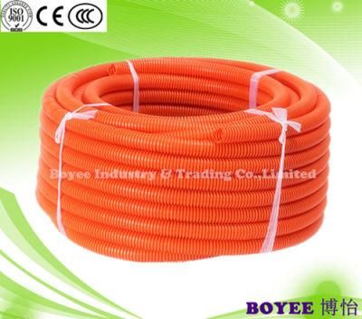 PVC Electrical Flexible Cable Corrugated Connduit Pipe / Electrical Cable Flexible Hose Duct