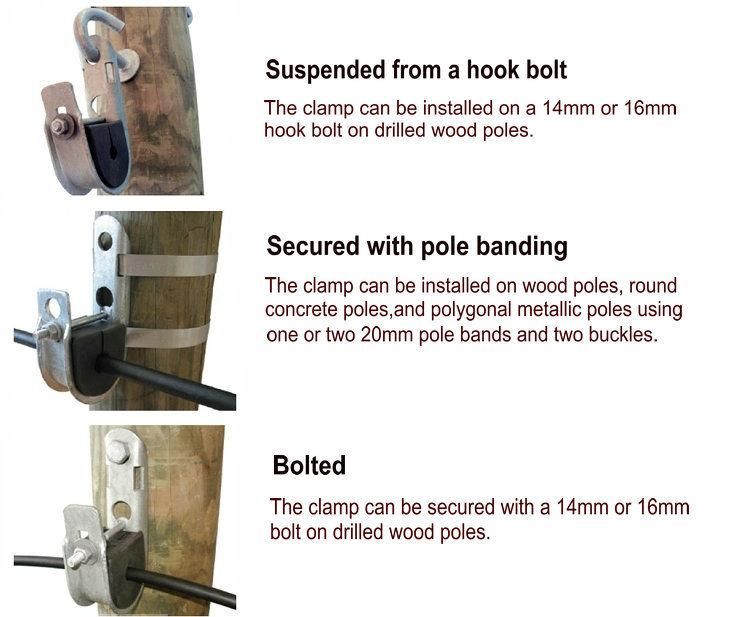 High Quality Electric Power Fittings ADSS J Hook Suspension Clamp