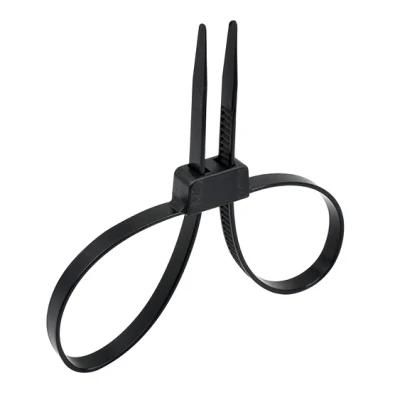 12*700 Black Nylon UV Resistent Plastic Handcuff Tie Wrap