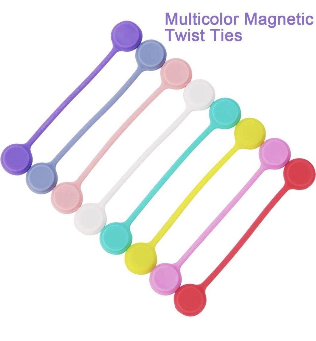 Magnetic Silicone Cord Organisers Clips Earphone Wire Wrap Cable Ties