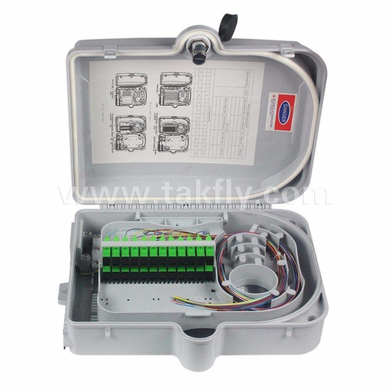 IP54 ABS+PC Material 24 Core Fiber Optic Terminal Box