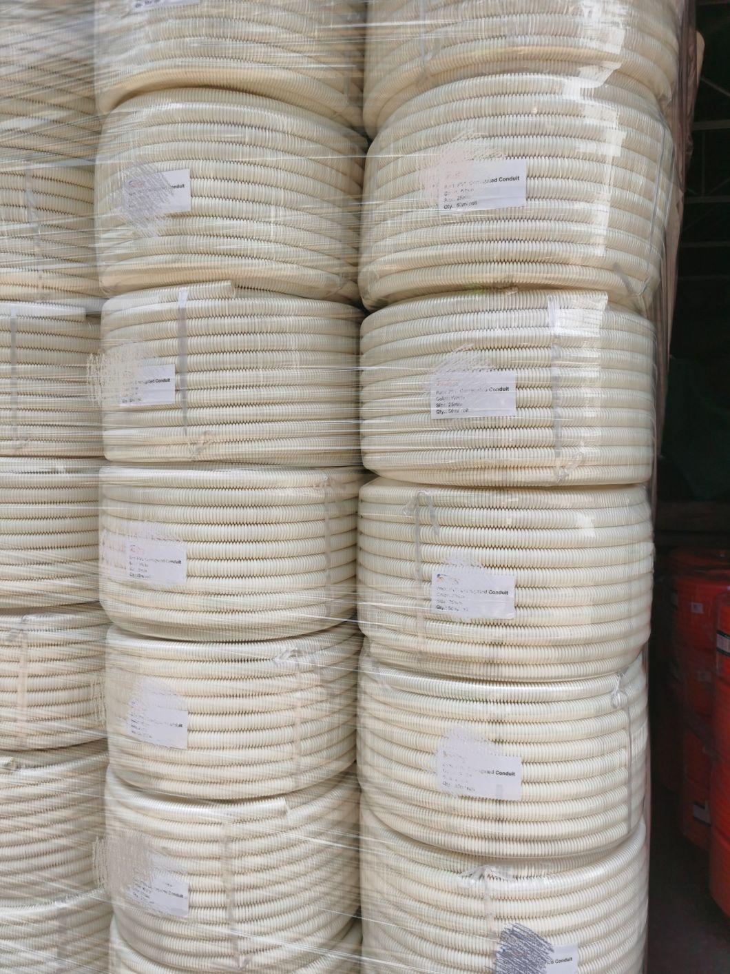 UL1653 Grey Blue 3/4" Ent PVC Electrical Corrugated Flexible Conduit Tubing