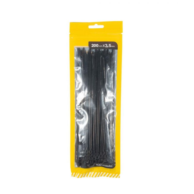Behappy Self-Locking Black Nylon Cable Ties Made of Nylon 66