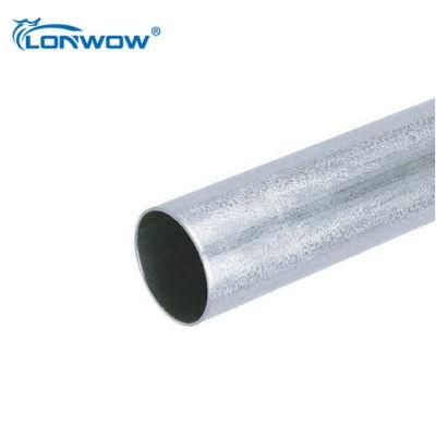 Electrical Conduit EMT Pipe Non Threaded Galvanised Metal Steel