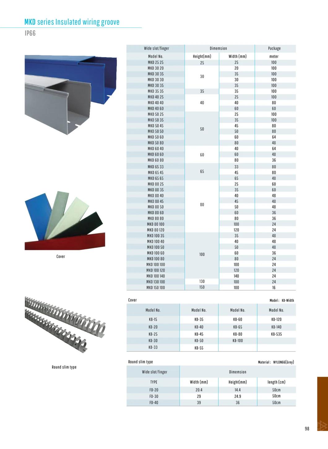 MFD Series Insulated Wiring Groove with Close Type IP66