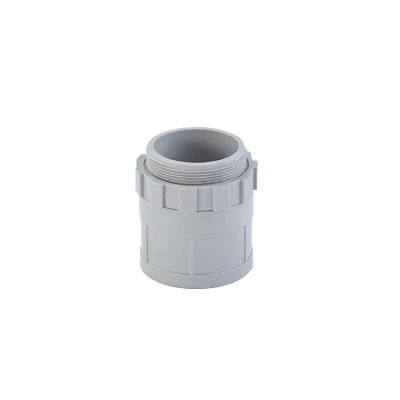 UV Halogen Free Electrical Conduit Fitting Male Adaptor Lock Ring