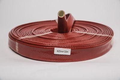 Flame Resistant Silicone Coated Fiberglass Fire Sleeve for Cable