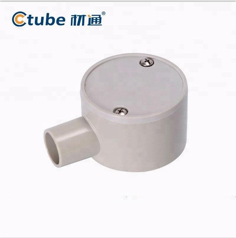 LSZH 1 Way Grey Electrical Halogen Free Shallow Junction Box