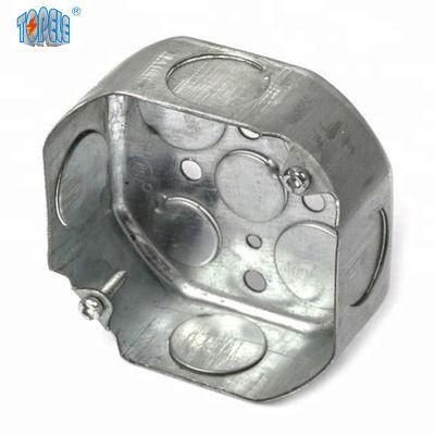 4X4 Electrical Conduit Box Octagon Steel Switch Box / Metal Box / Galvanized Steel Junction Box