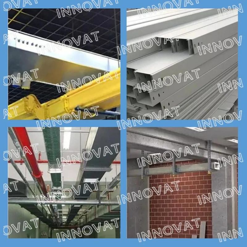 Channel Cable Trays Straight Type with Accessories Galvanised Ventilated Easy to Install Cable Tray