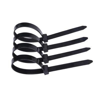 Plastic Bushing Cable Tie Single Head Insertion Fixing, Black &amp; White UL94V-2 Nylon Cable Ties