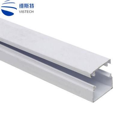 All Types Plastic Trunking Sizes for Electrical Cable System PVC Cable Trunking Profile