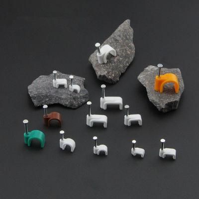 Nylon66 Flat Cable Clip Cheap Nail Inserted Plastic Cable Clips