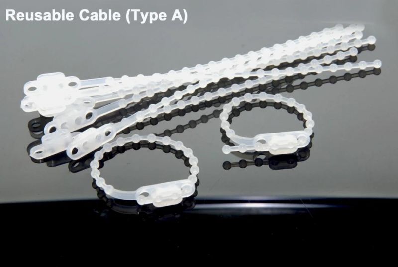 Reusable Nylon Cable Tie for Computer Wire Bundle