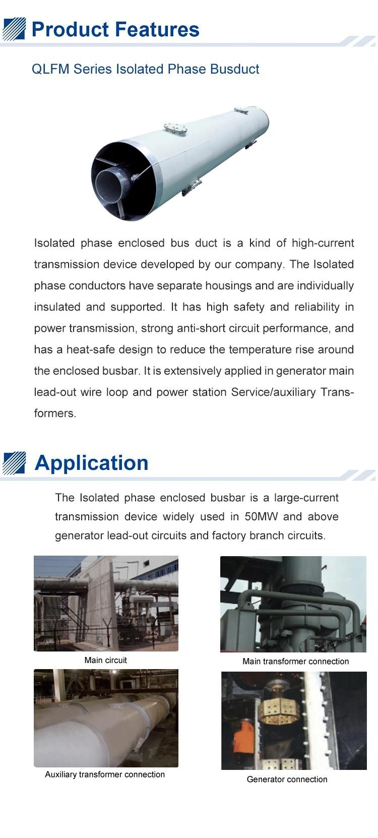 Qlfm Isolated Phase Busway Above Generator Lead-out Circuits