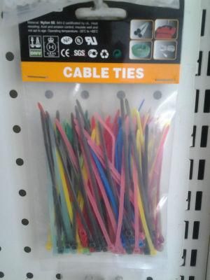 Assorted Color Nylon Cable Ties 100PCS Per Bag