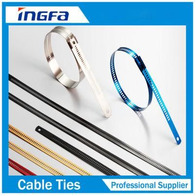 Multi Barb Lock Ladder Type Epoxy Coated Stainless Steel Cable Tie