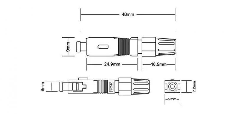 High Quality Sc/ APC Sc/Upc Fast Connector