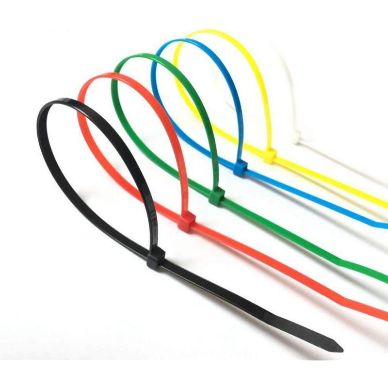 Flexible Plastic Zip Tie Adjustable Tie Wraps Nylon Cable Ties
