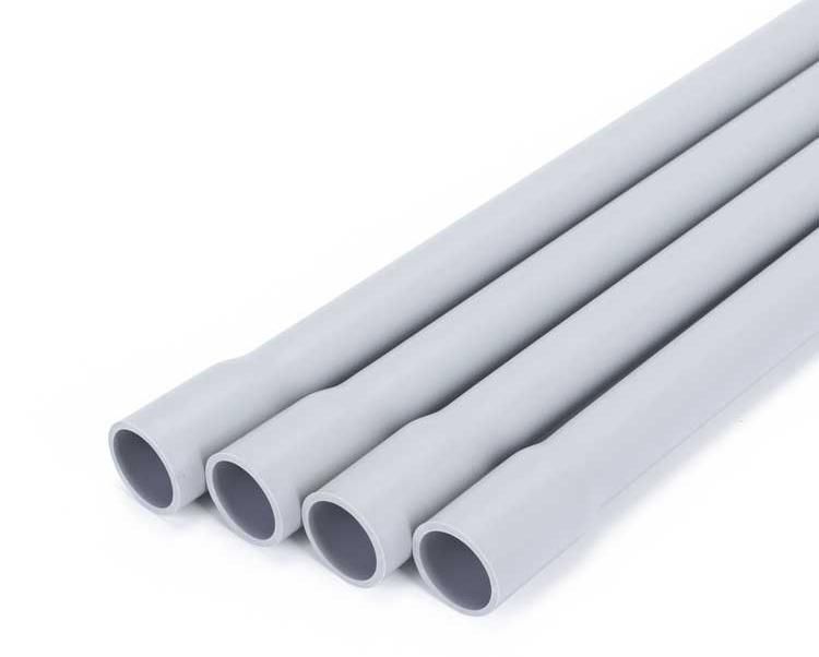 Belled Grey Medium Duty Rigid PVC Conduit Pipe