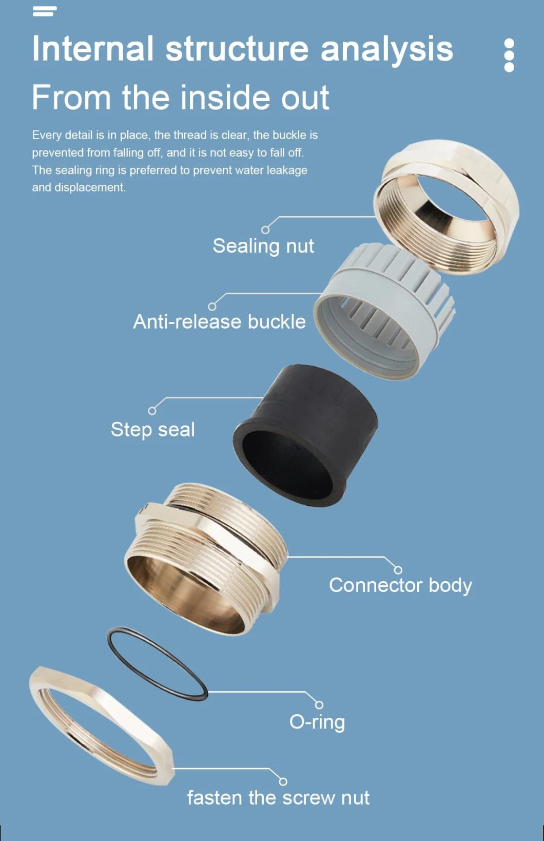 Pg/M Thread Stainless Steel Explosion Proof IP68 Cable Glands