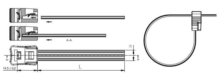 2019 New PA66 Separate Type Nylon Cable Tie with SGS