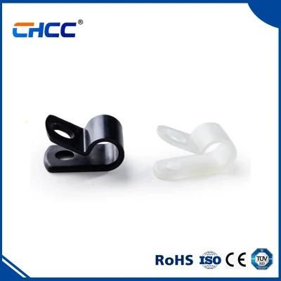 Chcc Nylon Screw Wire Clips R-Type Cable Clip Clamp Fasteners Cable Holder