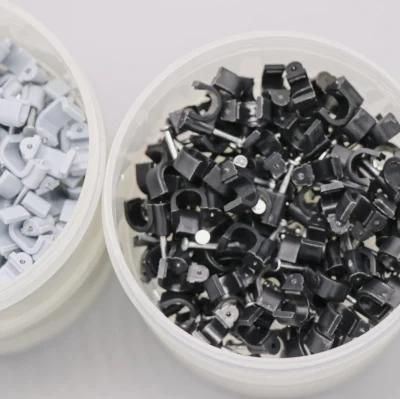Factory PE Mouse Holder Wholesale Organizer Plastic R Type Clips ABC Connector Cable Clip with CE