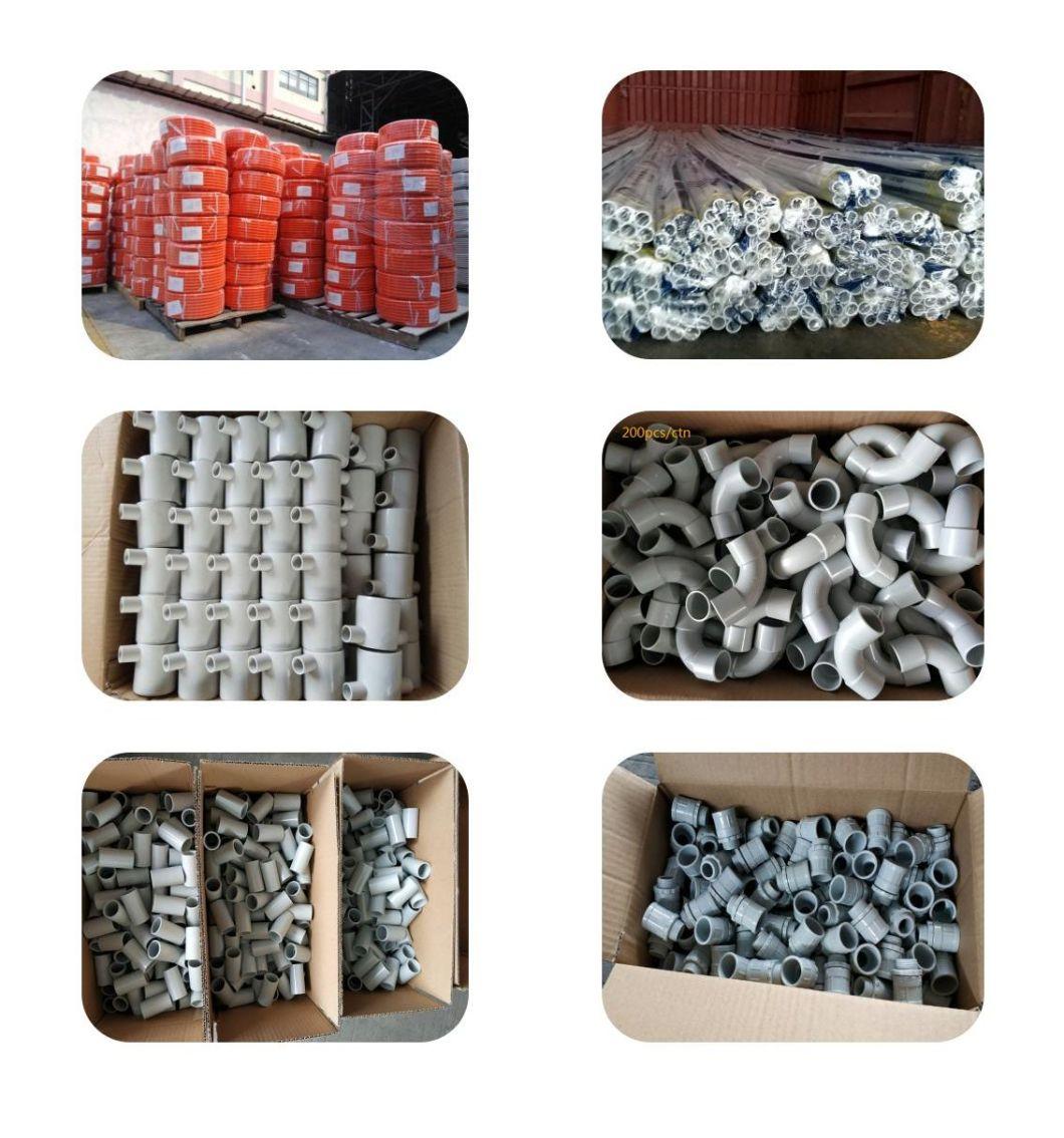 Factory Manufacture Plastic PVC Pipe Fittings for Electric Wire Tube Conduit Clips