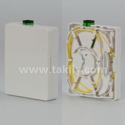 FTTH 2 Ports Wall Mounted Termination Outlet Box