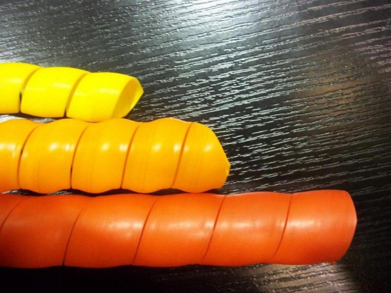 Colorful PP Rubber Hose Spiral Guard Protector