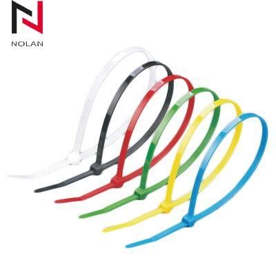 Nylon 66 Colored Plastic Zip Cable Tie Nylon Clamp 4.8 mm Width Plastic Zip Cable Tie