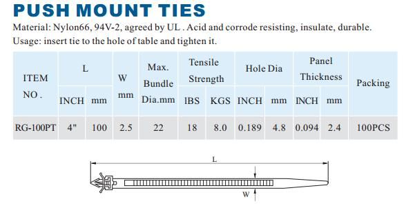 Self-Locking Releasable Nylon Cable Ties