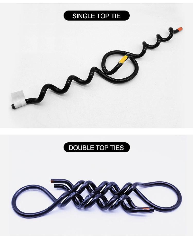 Cable Ties Semi-Conductive Plastic Double Line Ties / Top Ties