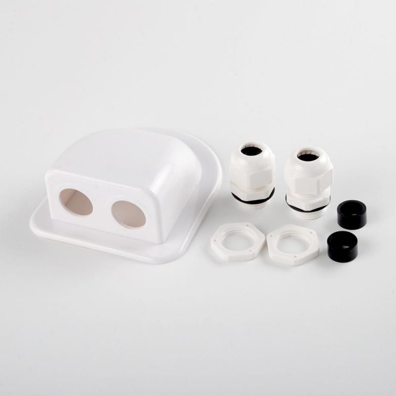 Waterproof IP66 Mounting Anti UV ABS Waterproof Solar Cable Entry Gland Roof Mounted on Caravan RV Boat (IN-DD)