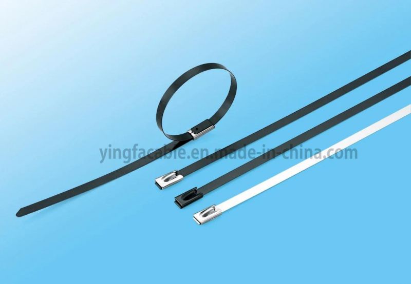 Factory Direct PVC Coated Ball Locked Stainless Steel Cable Tie