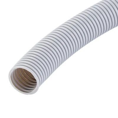 16mm-50mm White Electrical Wire Protective PVC Flexible Conduit Pipe Hose Tube