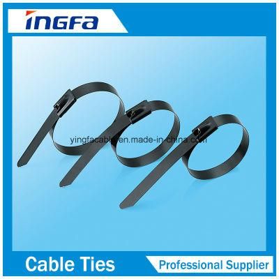 Epoxy Full Coated Ball Locked Stainless Steel Cable Ties