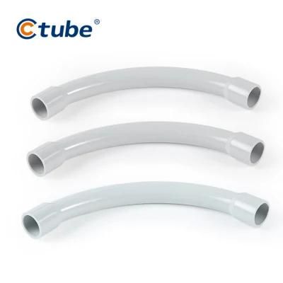 Plastic Electrical Conduit Fittings Sweep Bend for Electric Wire Pipe